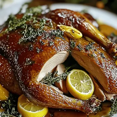 Lemon Herb Roast Duck