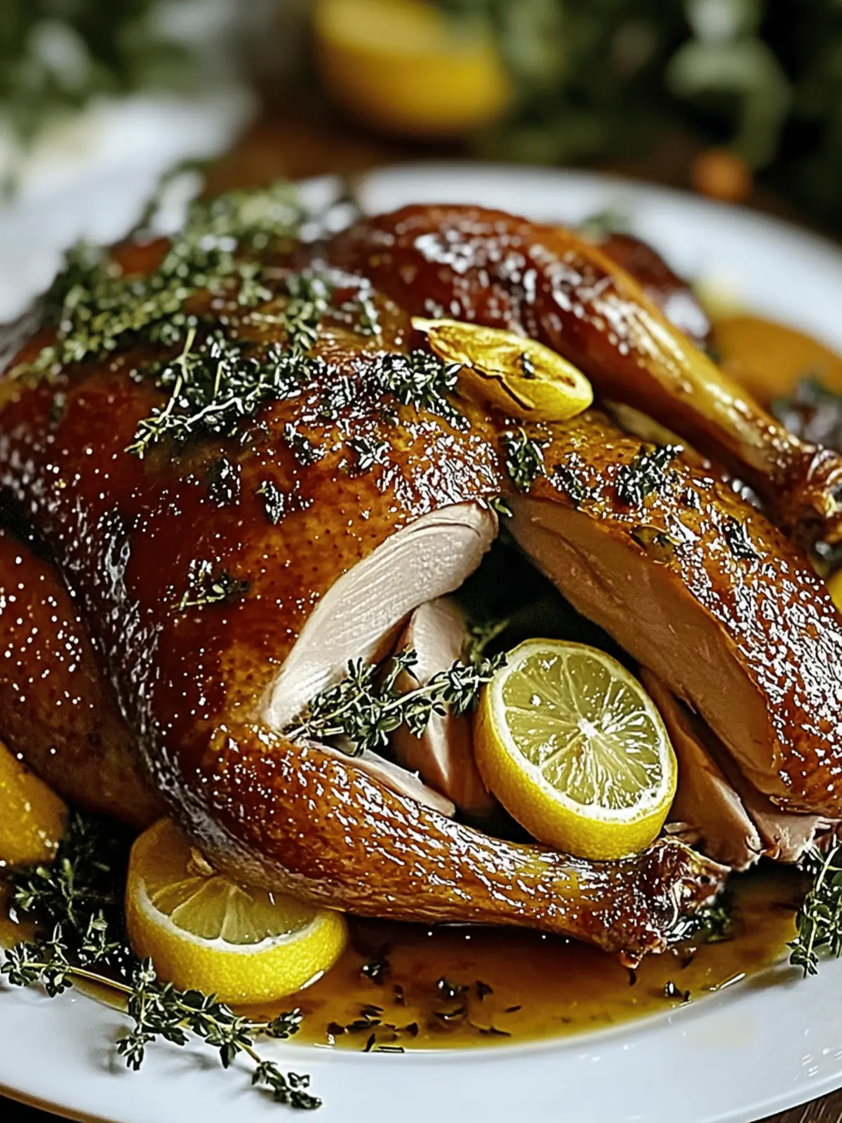 Lemon Herb Roast Duck