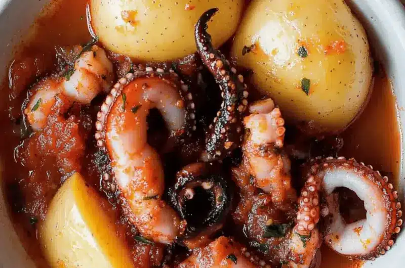 Greek Octopus Stew With Potatoes