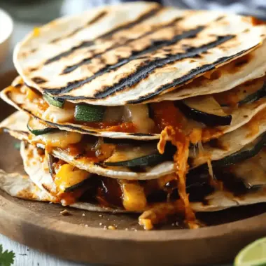Grilled Vegetable Vegan Quesadillas