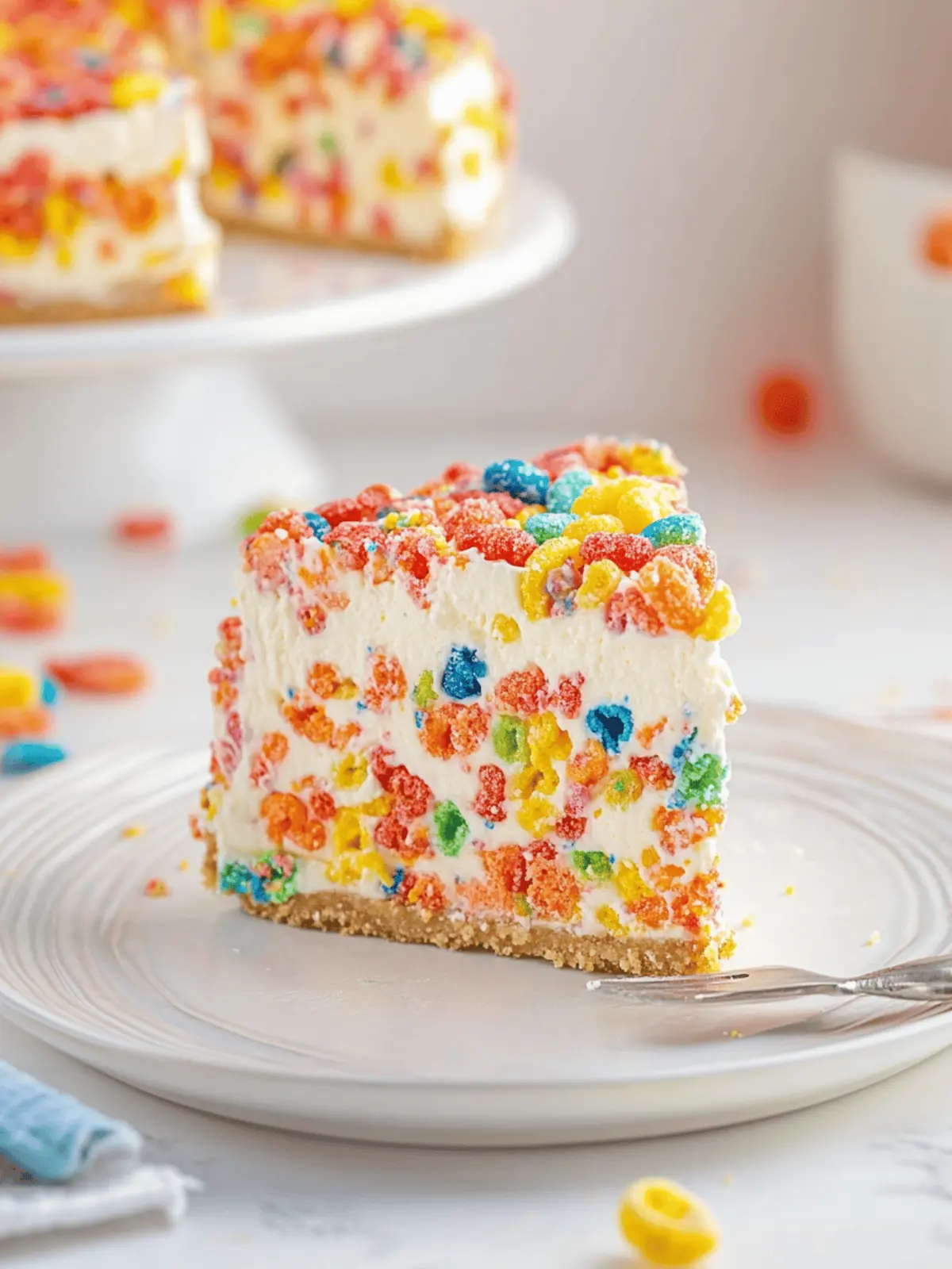 Fruity Pebbles Cheesecake