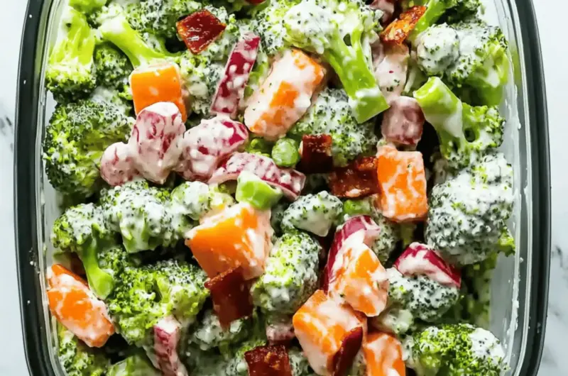 Fresh Broccoli Salad Meal Prep