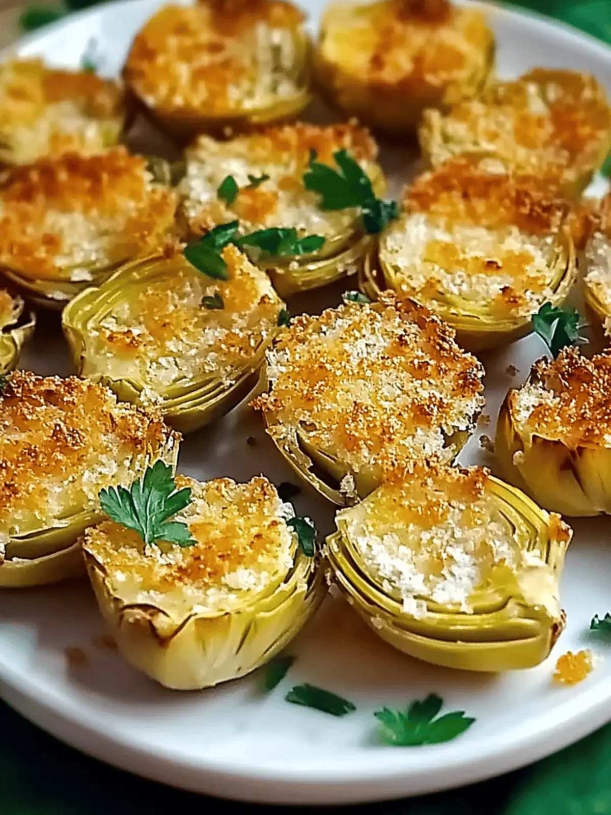 Crispy Parmesan Artichoke Hearts