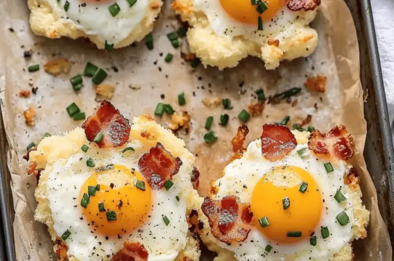 Bacon Parmesan & Chive Egg Clouds