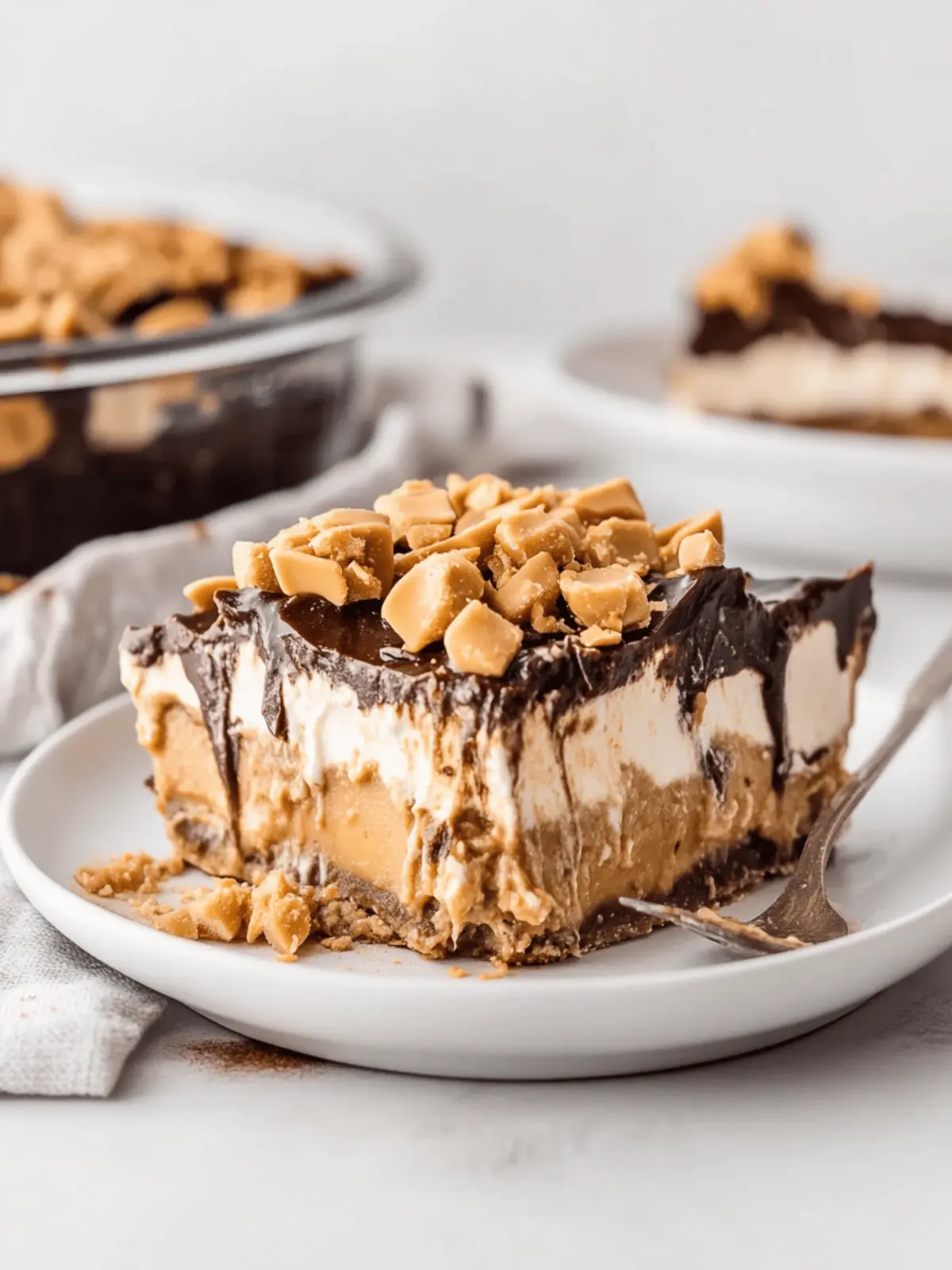 No-Bake Peanut Butter Lasagna