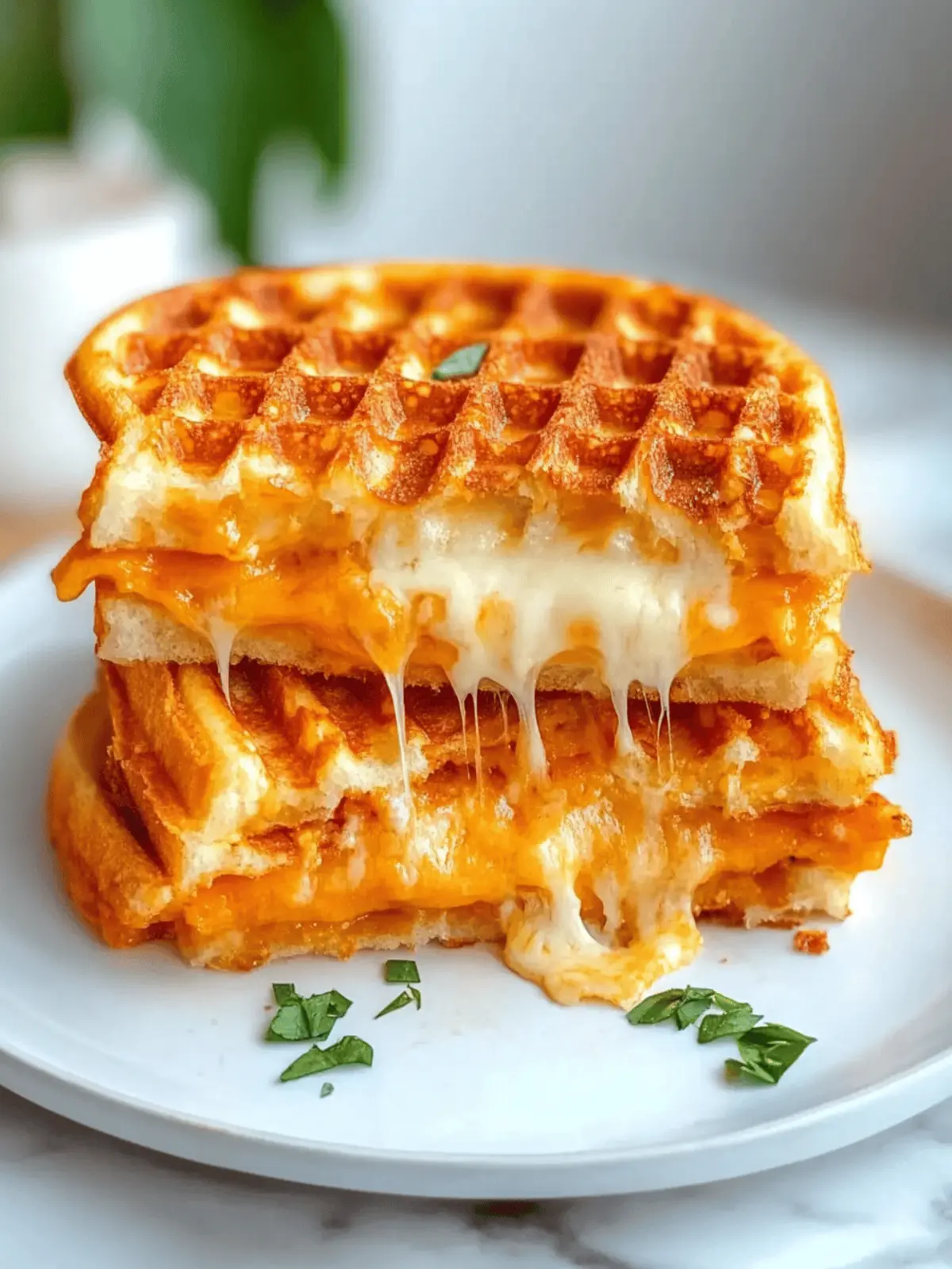 Low Carb Grilled Cheese Chaffle