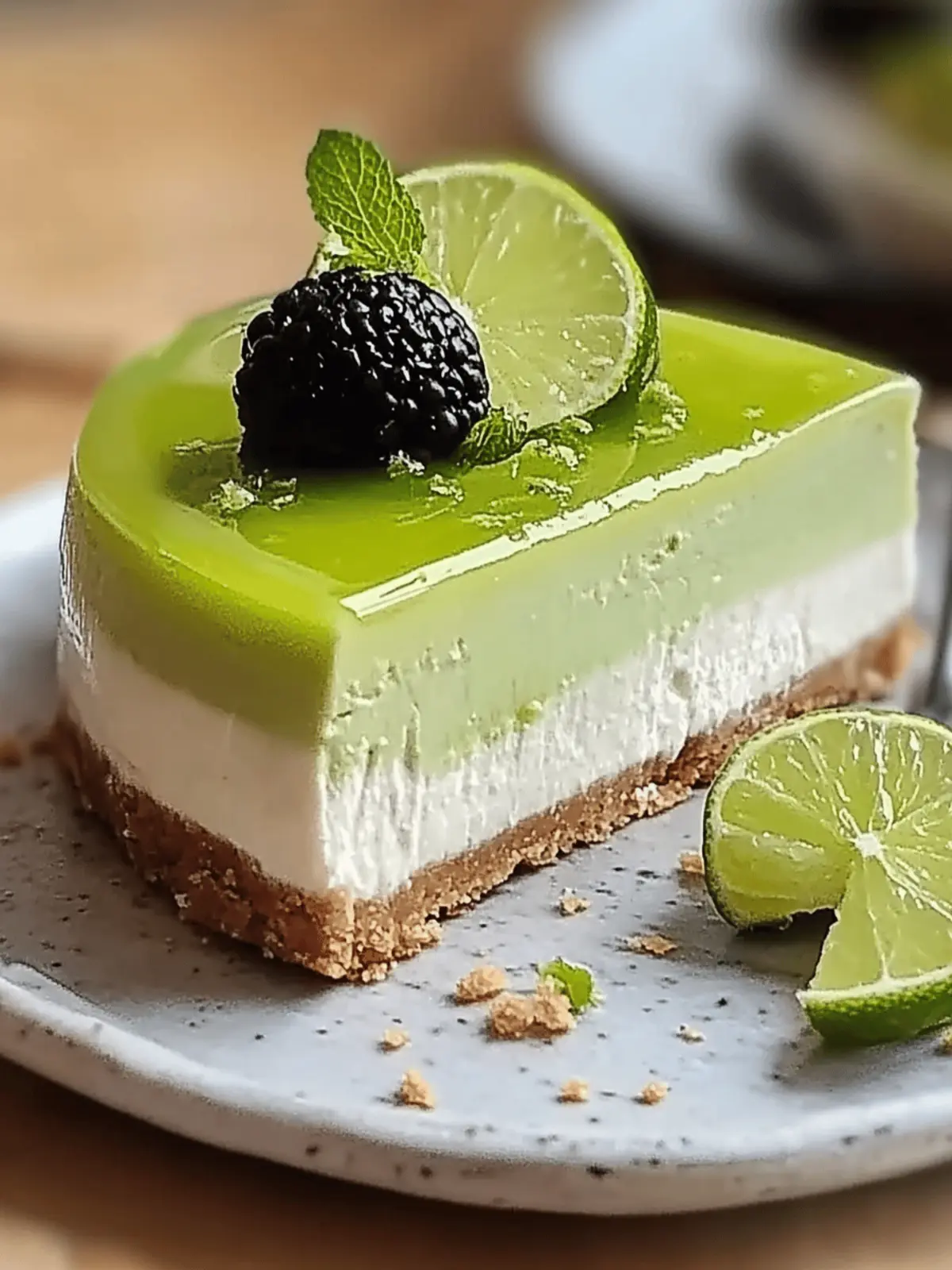 Lime Mousse Cheesecake
