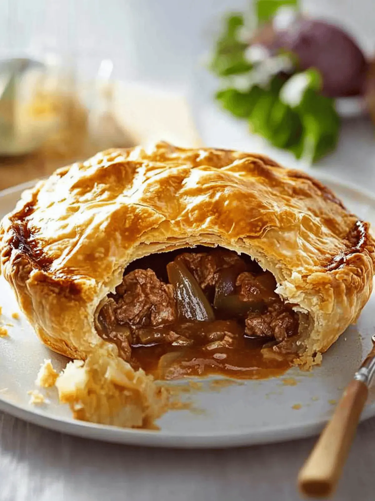 Steak And Onion Pie