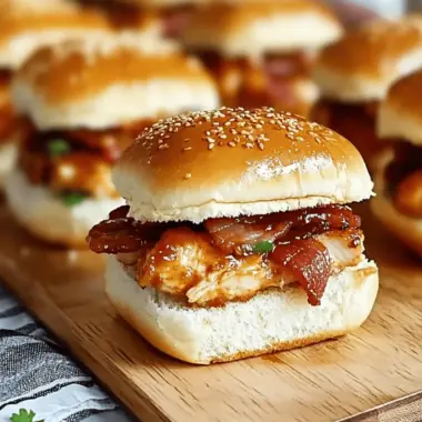Maple Chicken Bacon Sliders