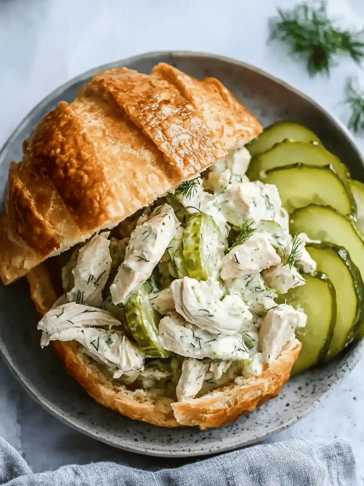 Dill Pickle Chicken Salad