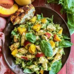 Peach Basil Chicken Salad