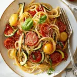 Summer Tomato and Zucchini Pasta