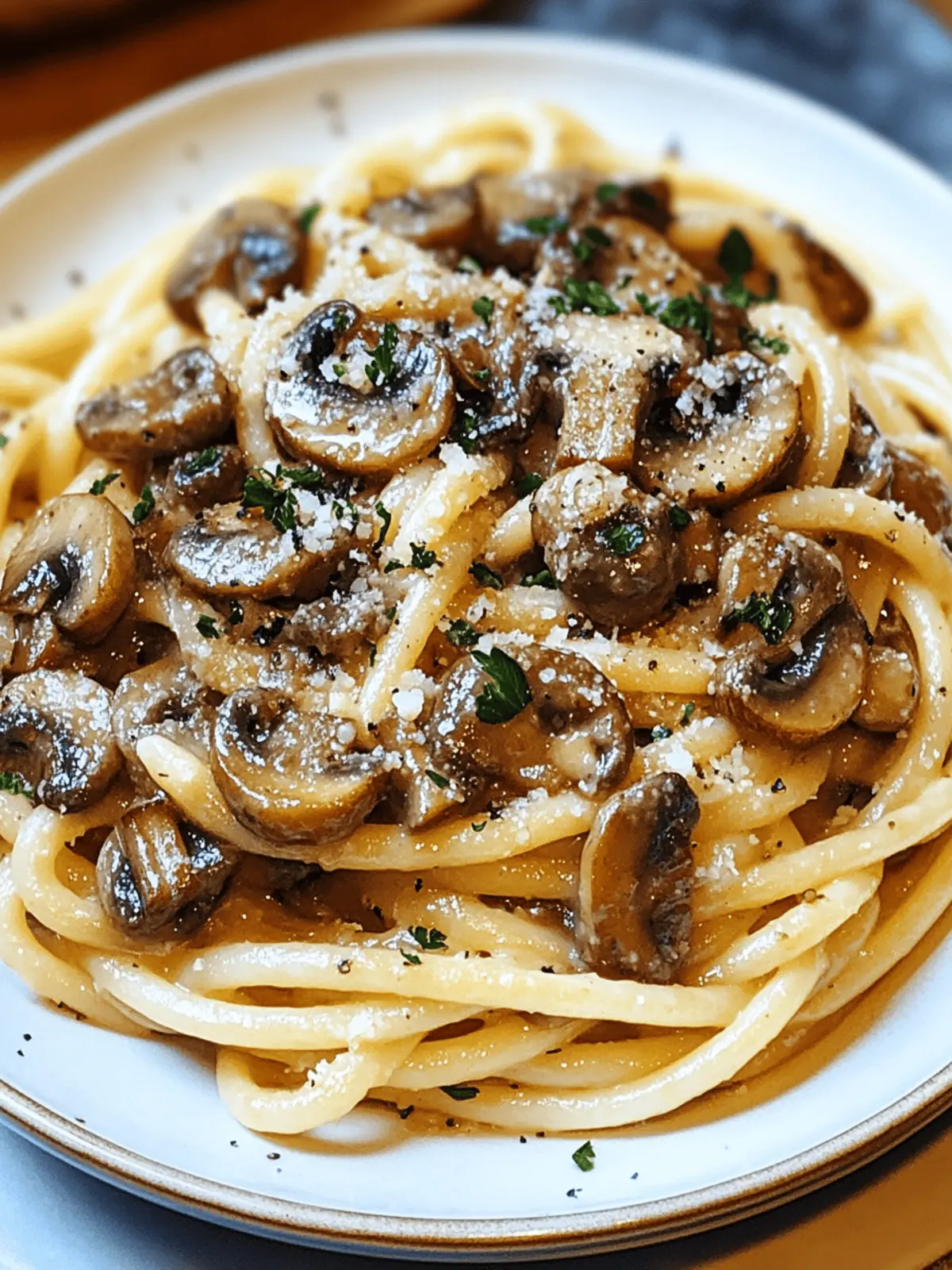 Brown Butter Mushroom Pasta