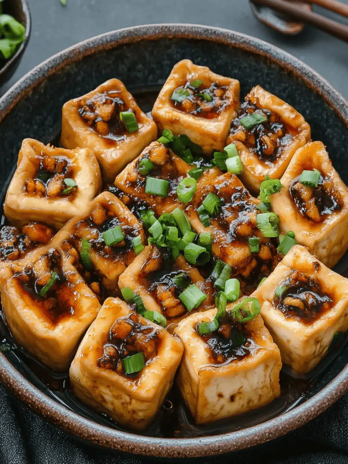 Vegan Hakka-Style Stuffed Tofu