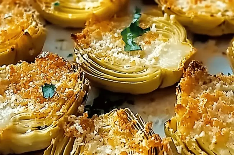 Crispy Parmesan Artichoke Hearts