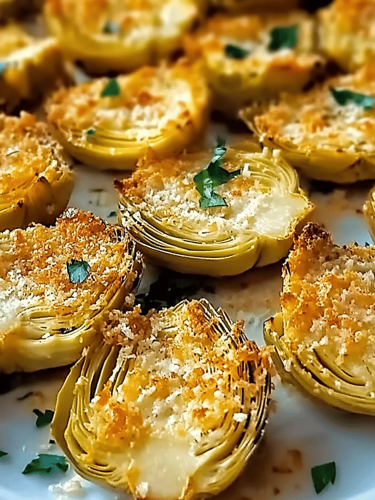 Crispy Parmesan Artichoke Hearts