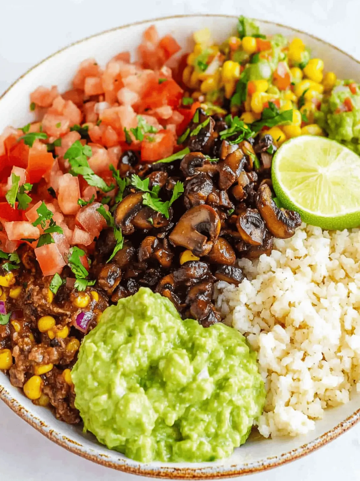 Mushroom Burrito Bowl