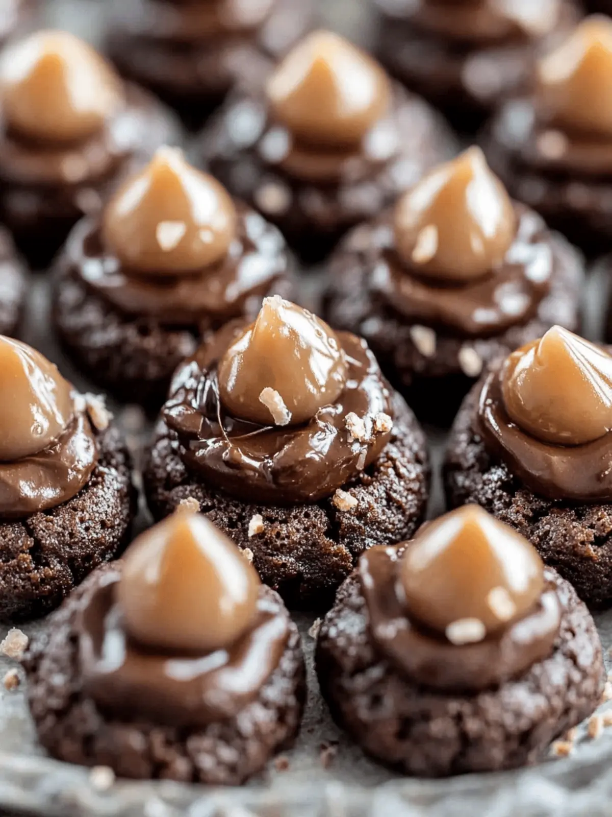 Chocolate Caramel Blossoms