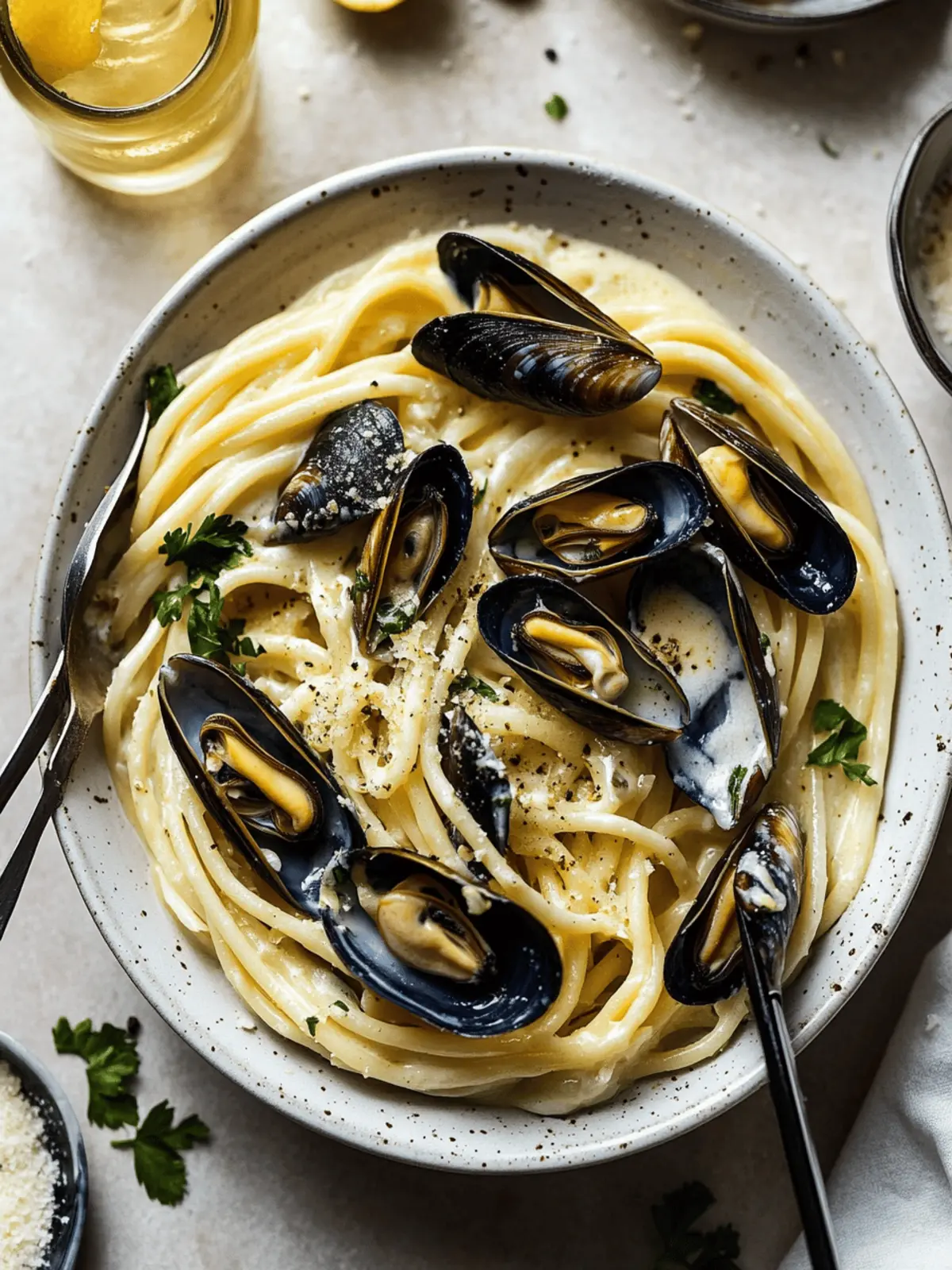Irresistibly Creamy Avgolemono Mussels With Pasta Delight 2 Creamy Avgolemono Mussels With Pasta