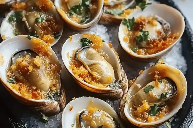 Baked Clams Casino with Crispy Bacon