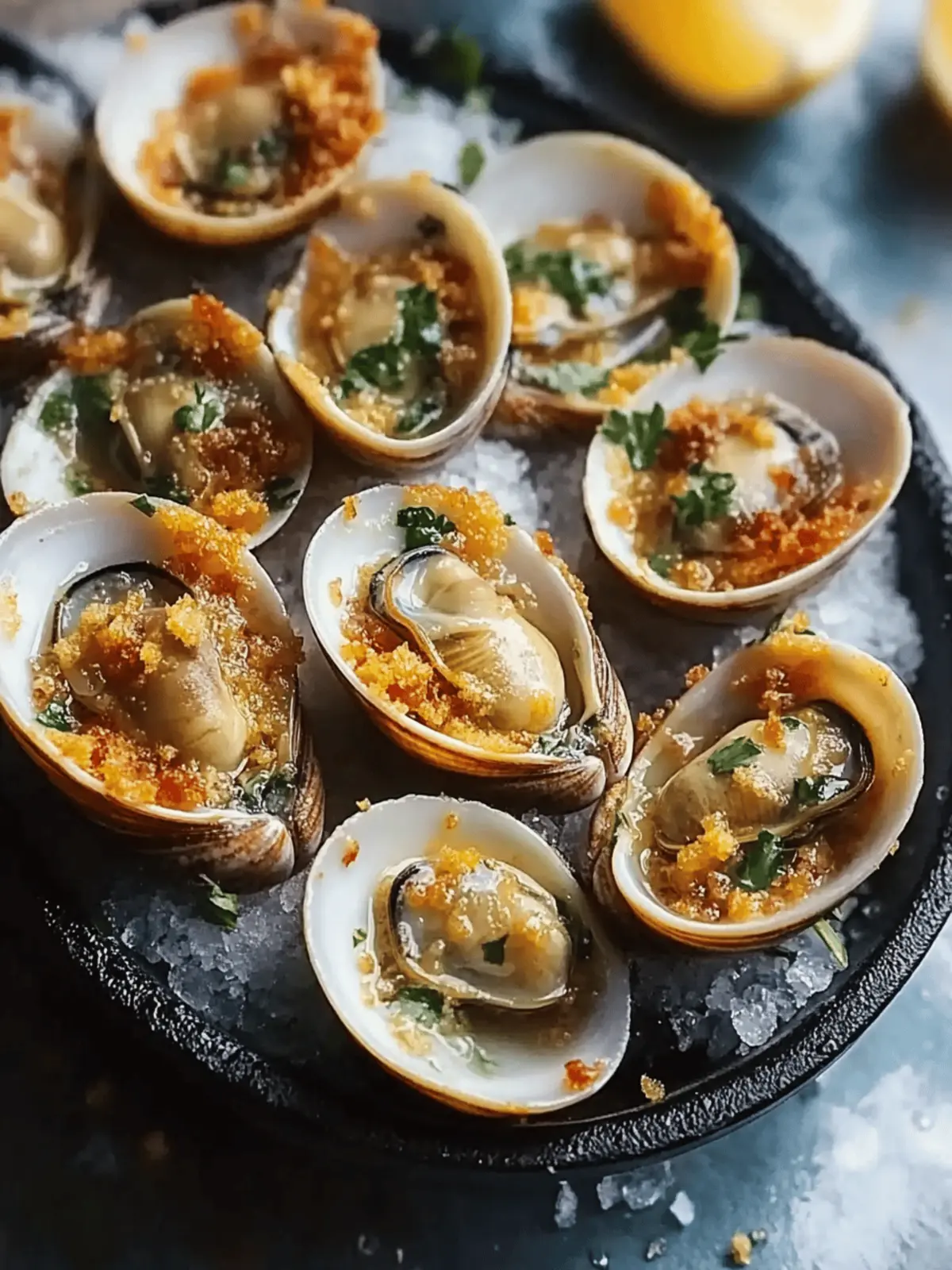 Baked Clams Casino with Crispy Bacon