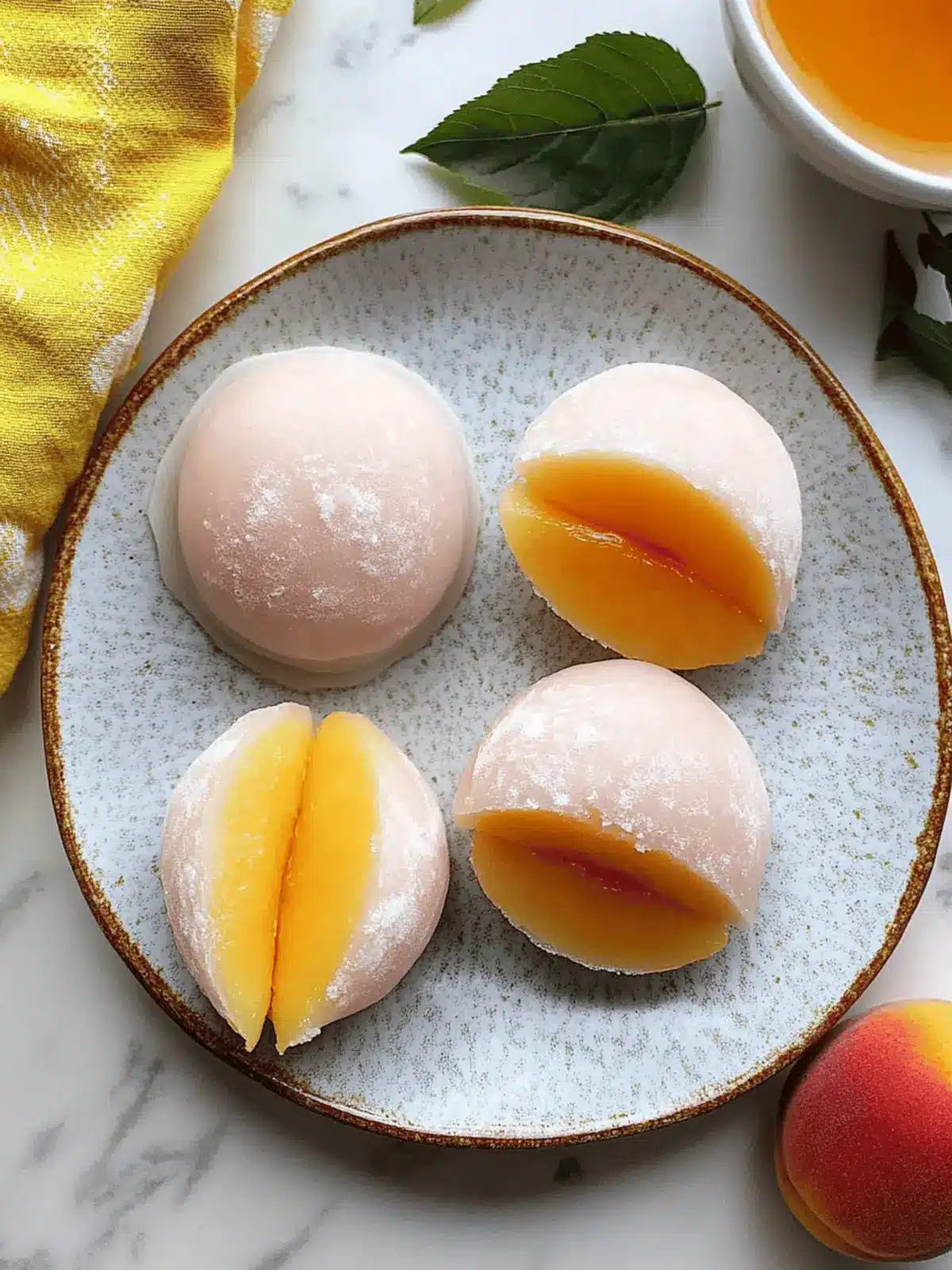 Whole Peach Mochi