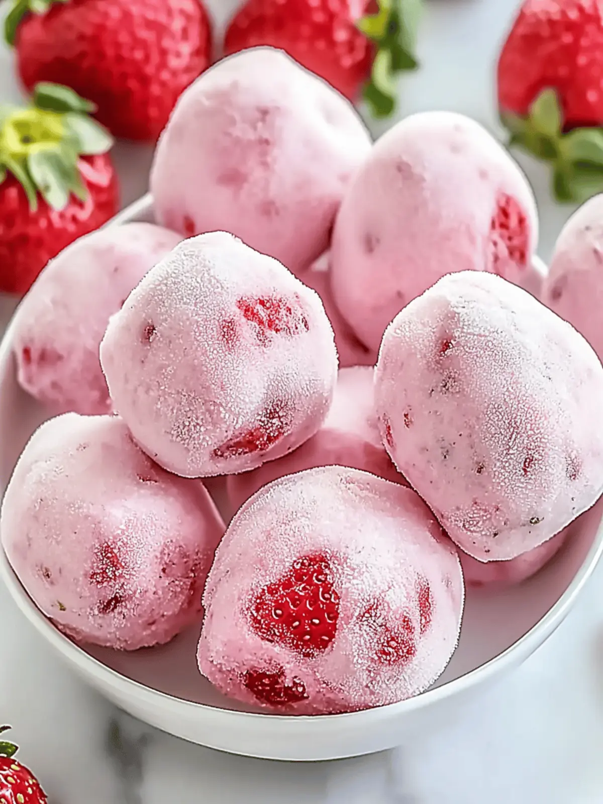 Delicious Frozen Strawberry Yogurt Bites for Guilt-Free Snacking 2 Frozen Strawberry Yogurt Bites
