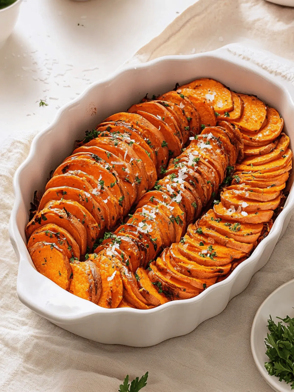 Baked Miso Sweet Potato Slices
