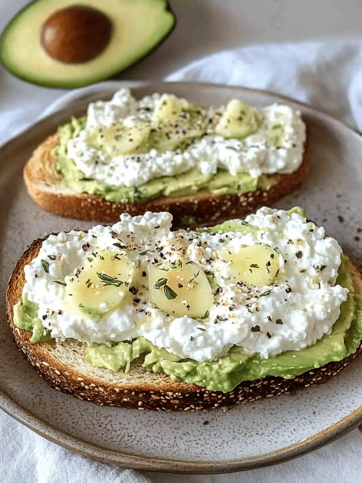 Creamy Cottage Cheese Avocado Toast: A Quick Breakfast Delight 3 Creamy Cottage Cheese Avocado Toast