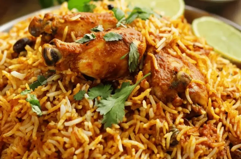 Double Masala Chicken Dum Biryani