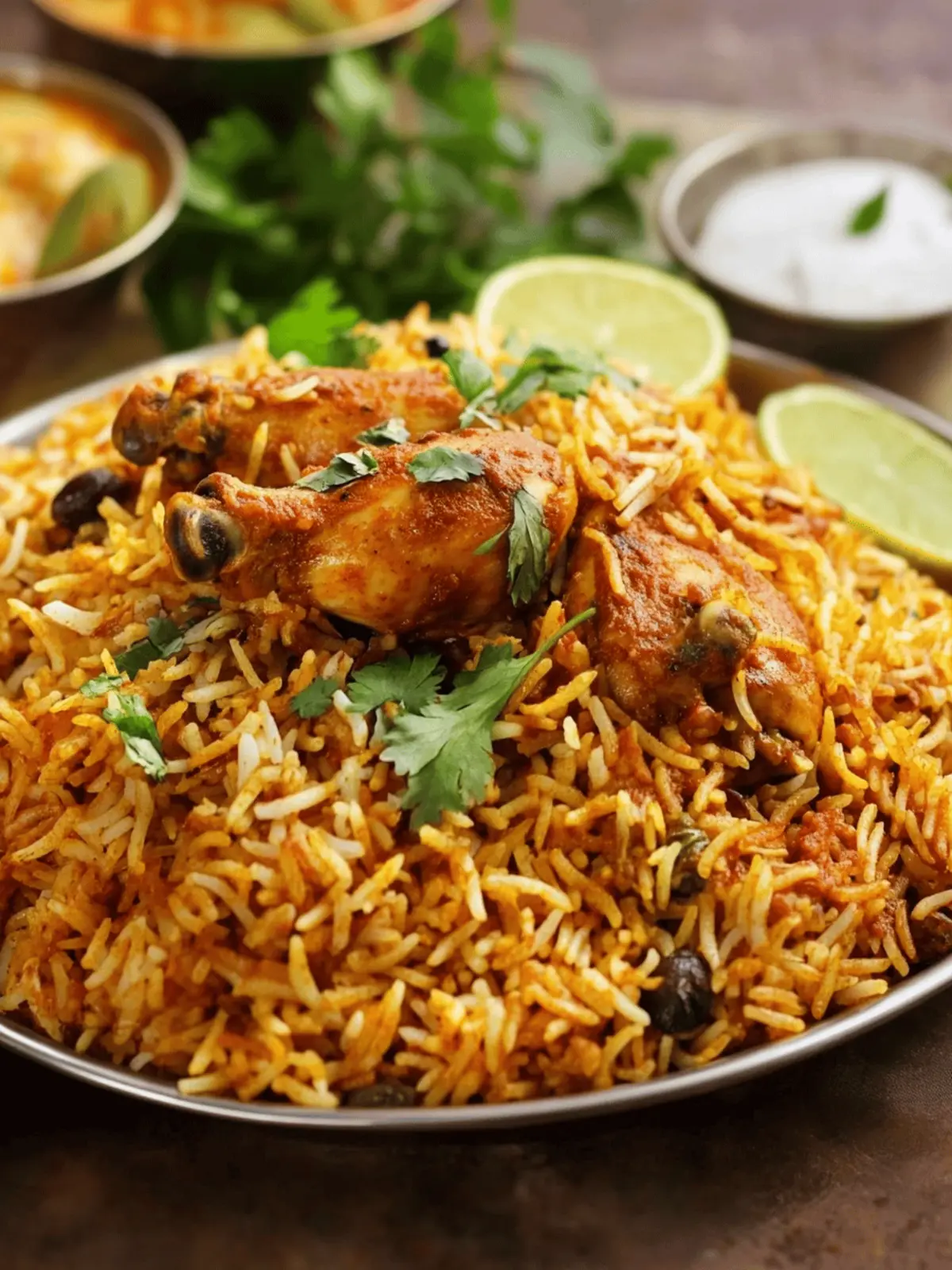 Double Masala Chicken Dum Biryani