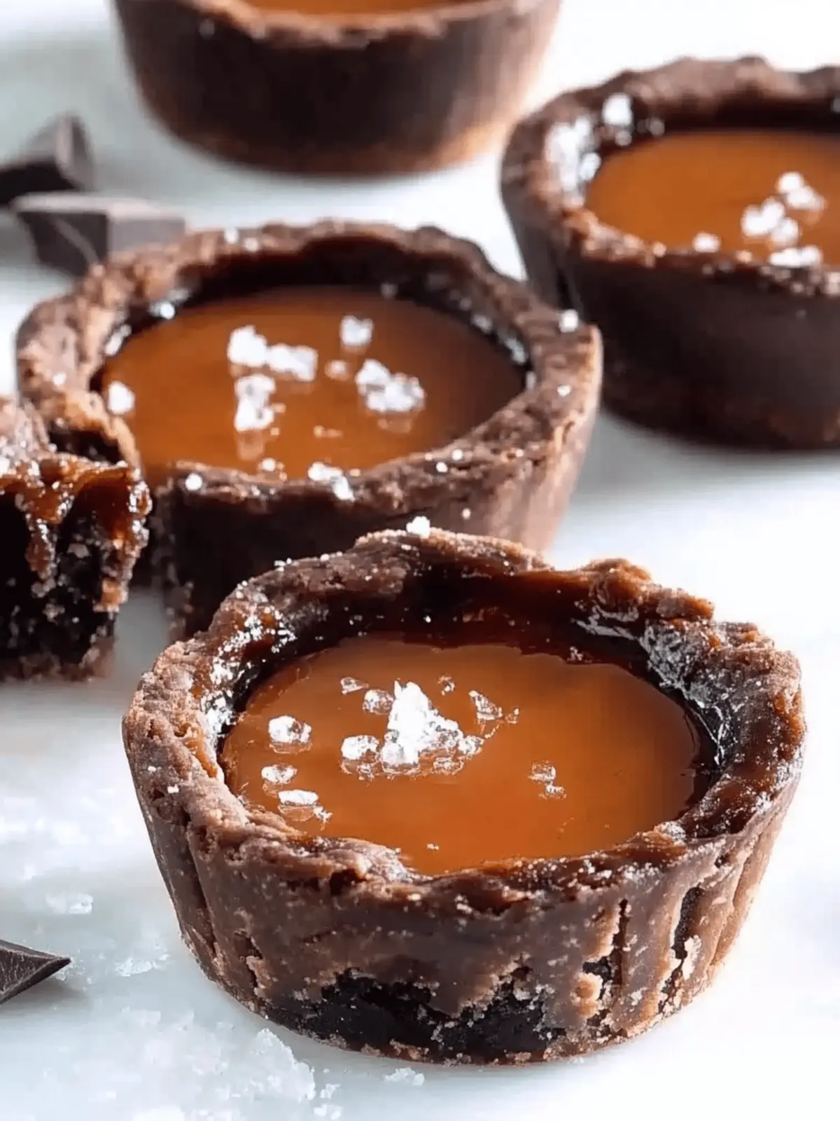 Chocolate Salted Caramel Tarts