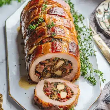 Apple & Bacon Stuffed Pork Loin