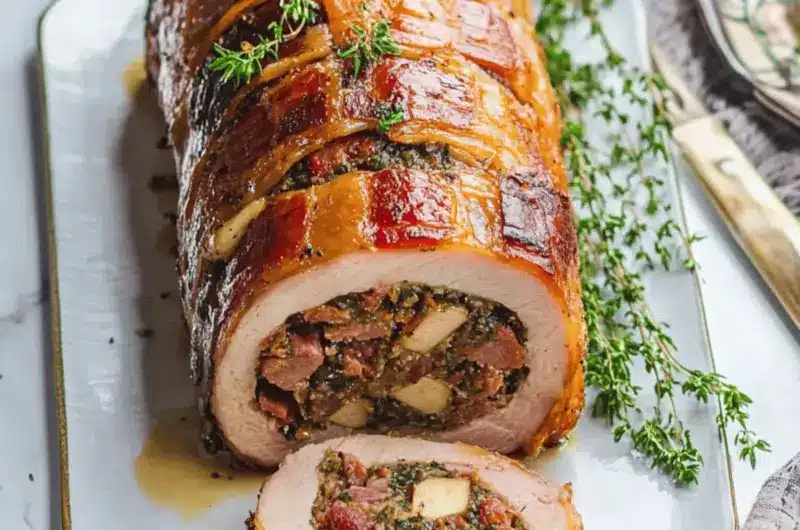 Savory Apple & Bacon Stuffed Pork Loin for Cozy Nights 1 Apple & Bacon Stuffed Pork Loin