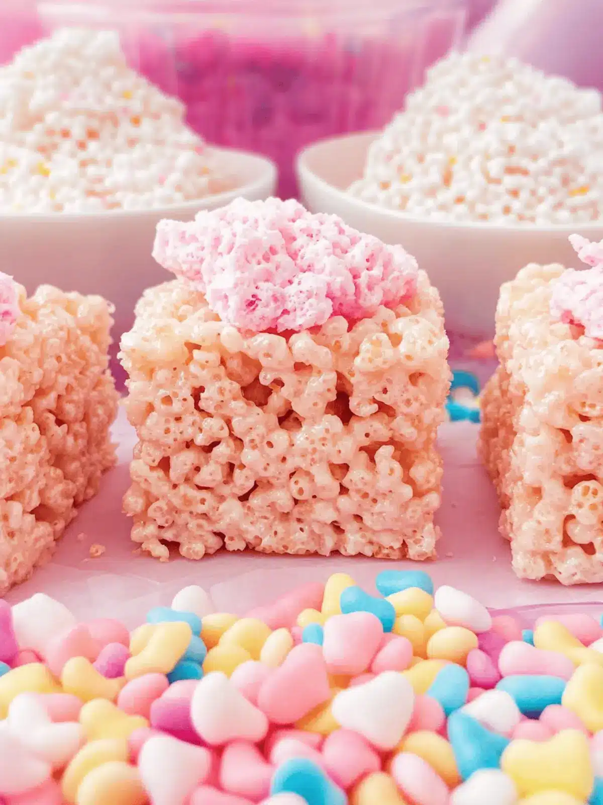Cotton Candy Rice Krispie Treats