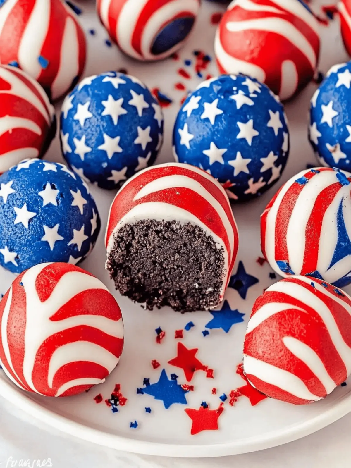 Patriotic Oreo Balls