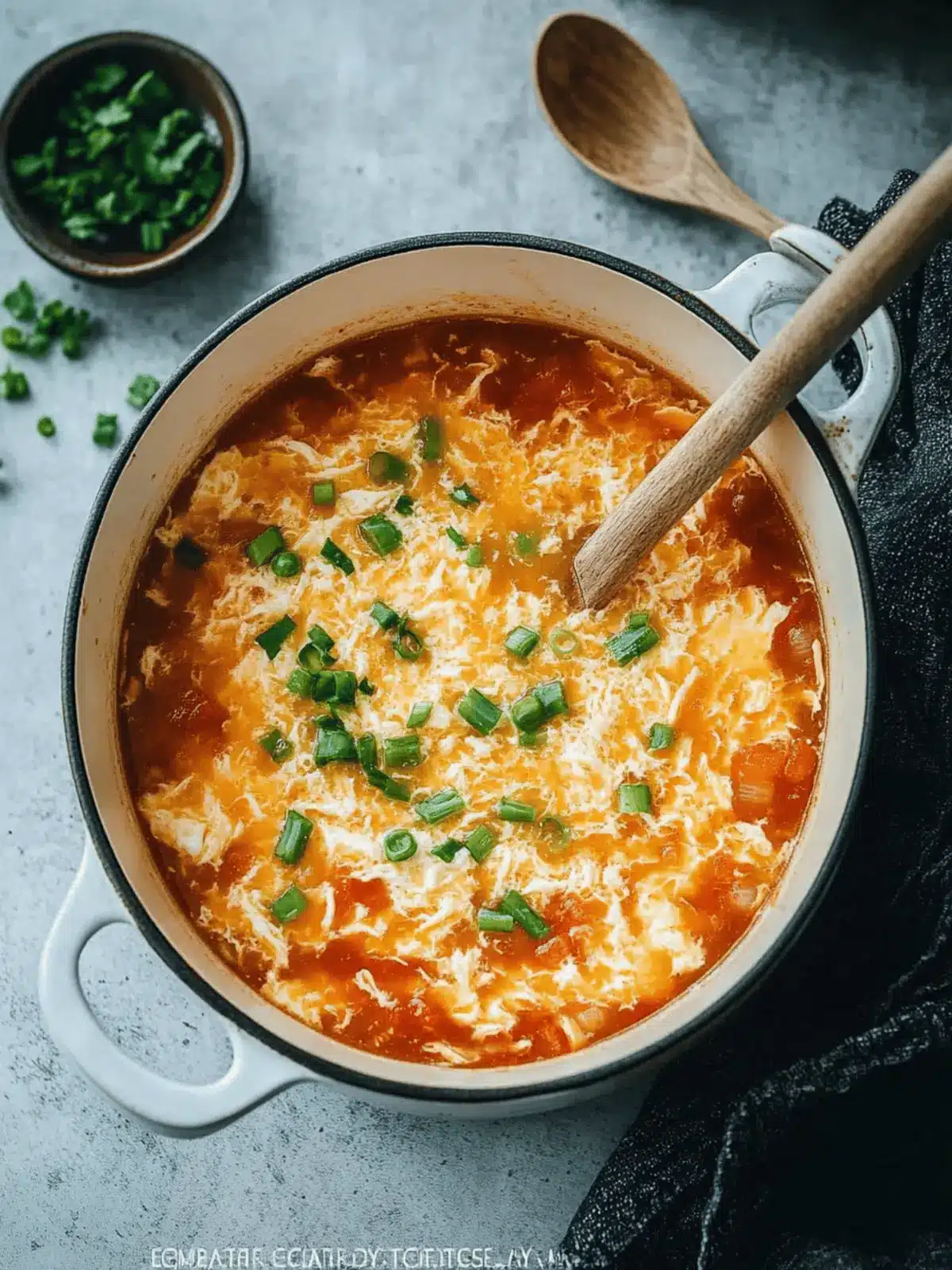 Tomato Egg Drop Soup