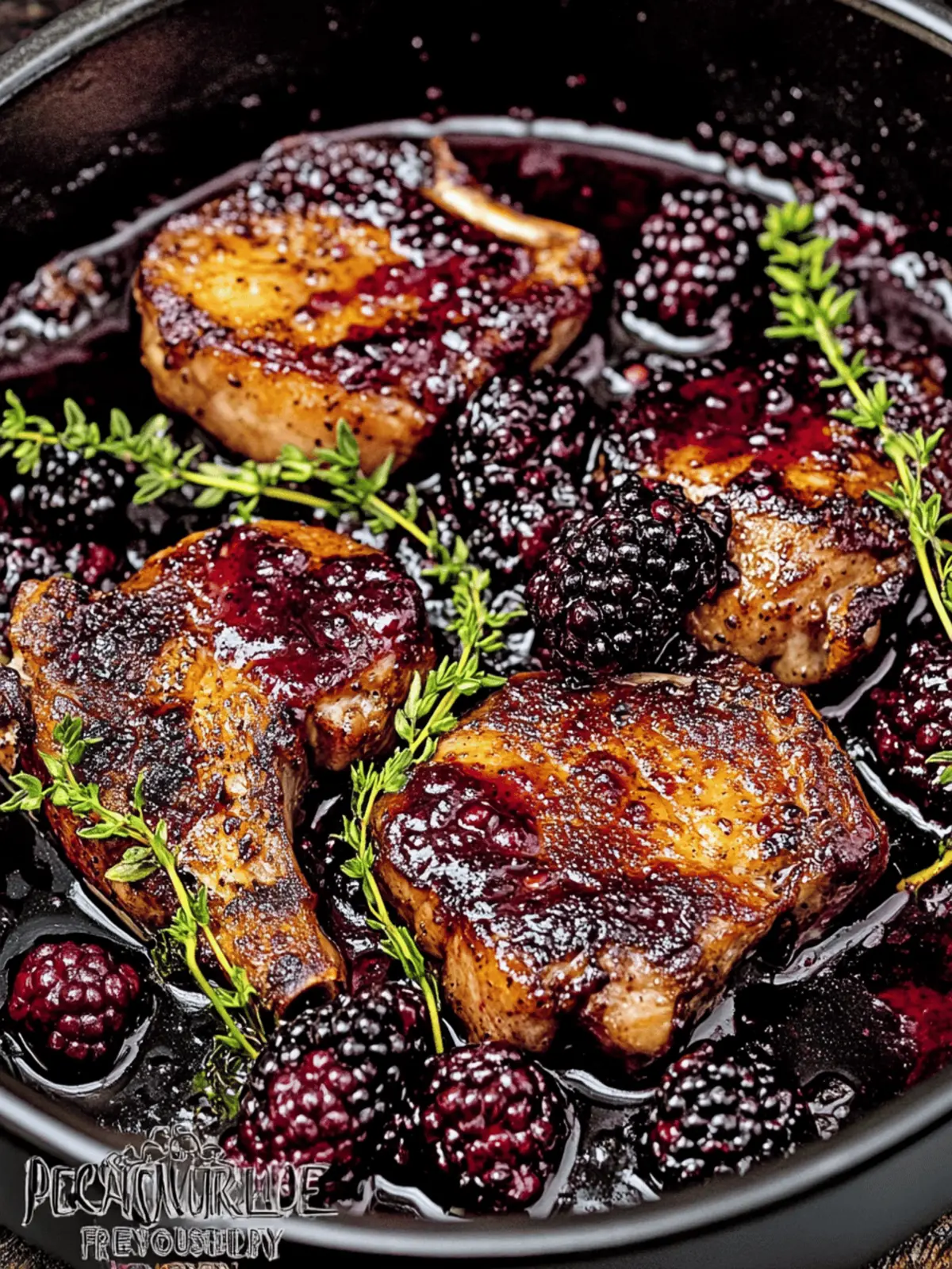 Blackberry Pork Chops