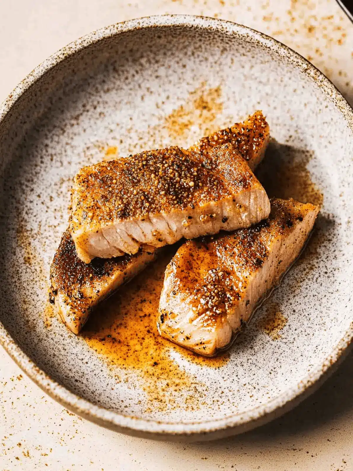 Blackened Ahi Tuna Steaks