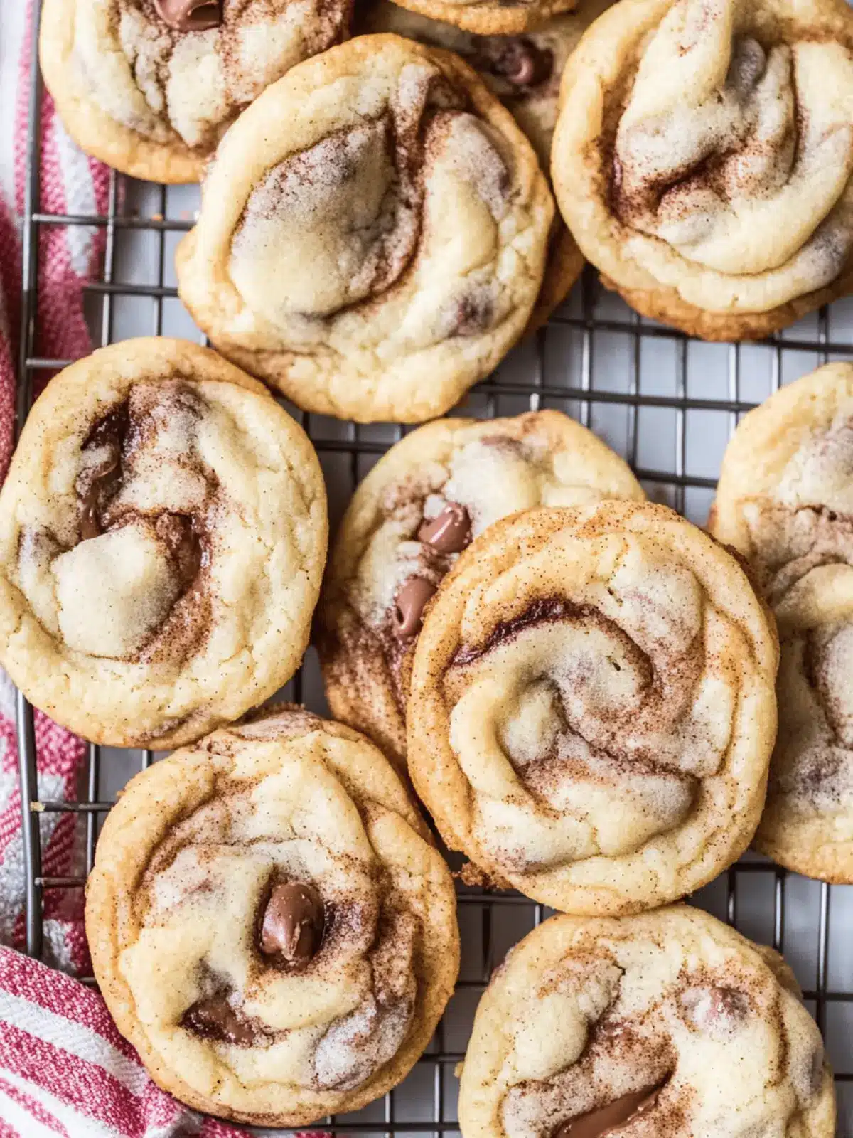 Cinnamon Swirl Chocolate Chip Cookies