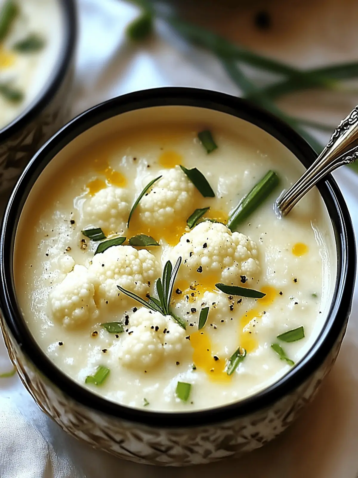 Cottage Cheese Cauliflower Soup