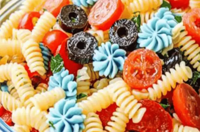 Red, White, and Blue Pasta Salad