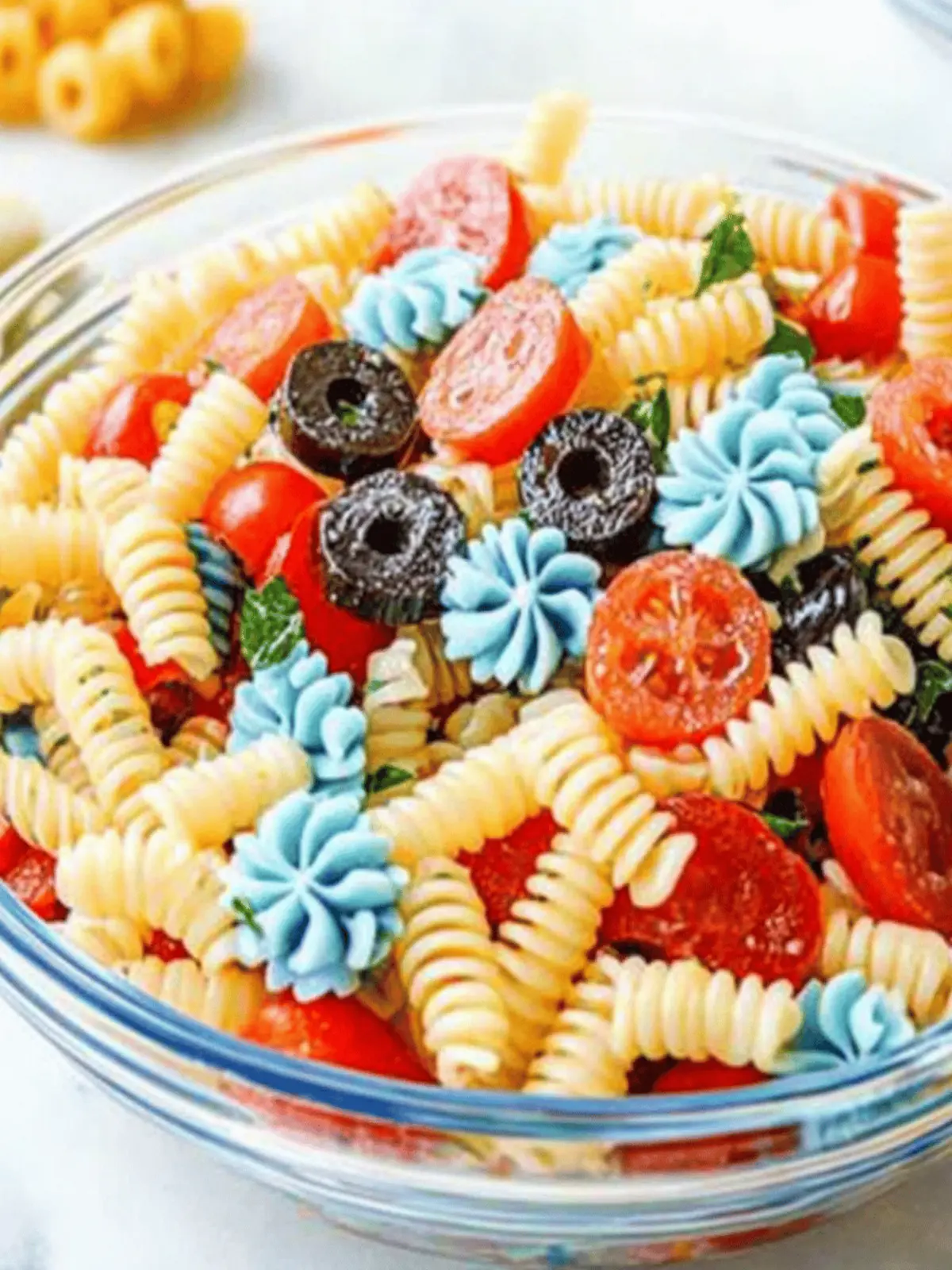 Red, White, and Blue Pasta Salad