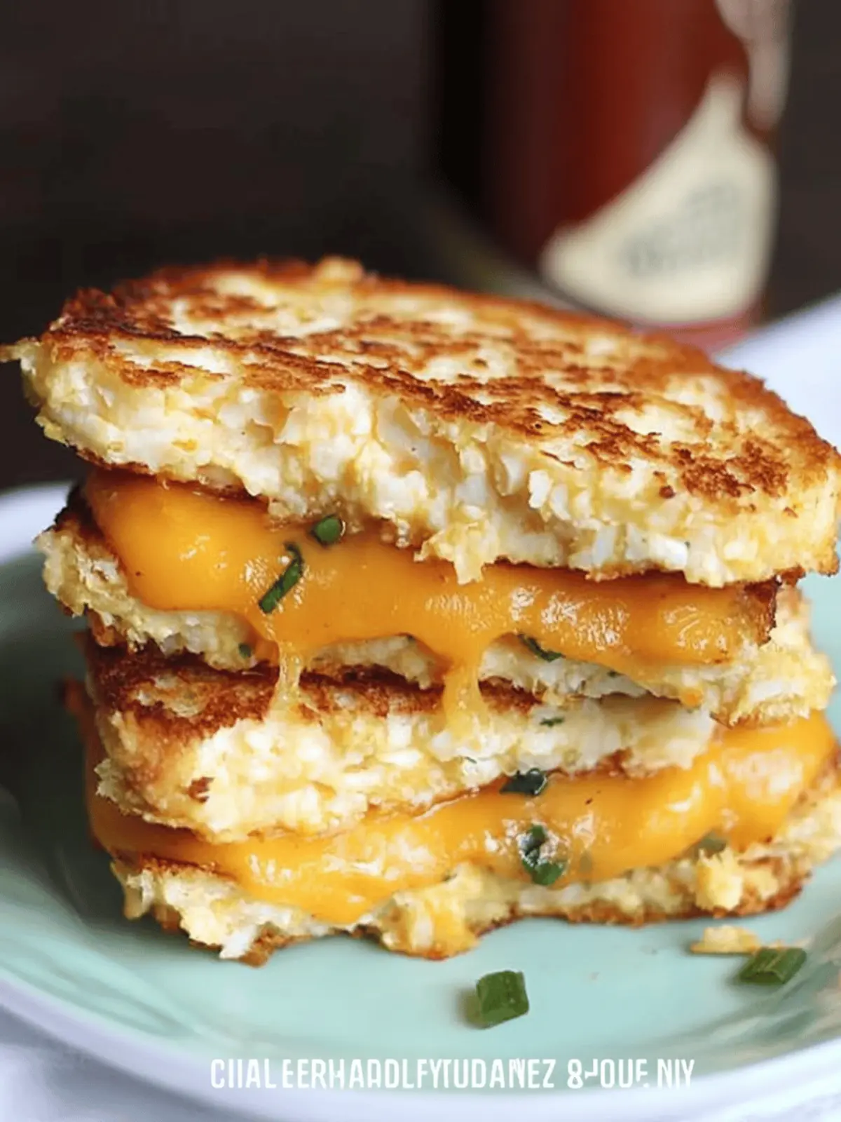 Cauliflower Bread Grilled Cheese