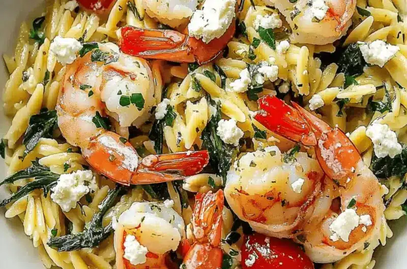 Lemon Feta Orzo Shrimp for a Zesty Dinner Delight 1 Lemon Feta Orzo Shrimp