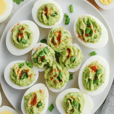 Guacamole Deviled Eggs