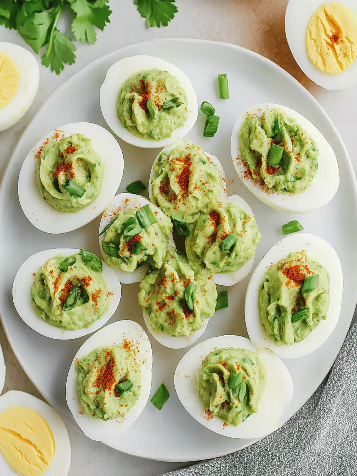 Guacamole Deviled Eggs