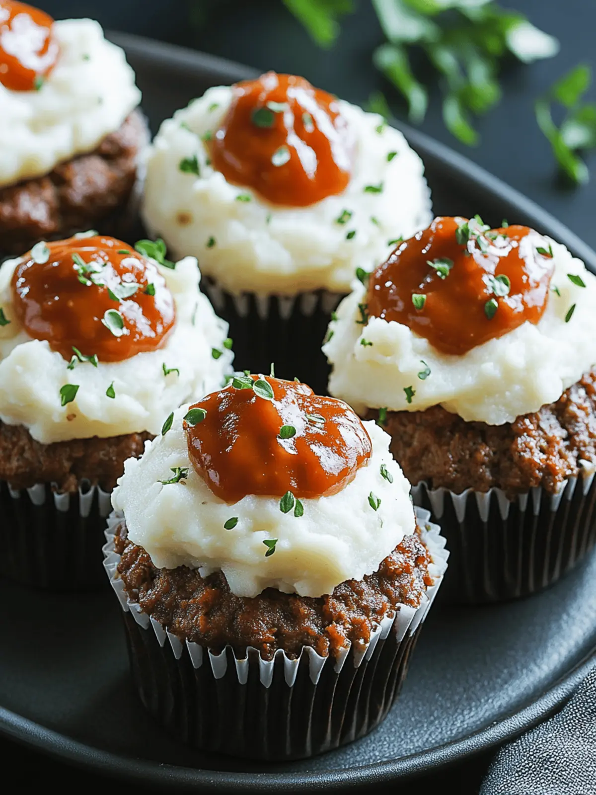 Tasty Meatloaf Cupcakes with Mashed Potato for Family Fun 4 Meatloaf Cupcakes with Mashed Potato
