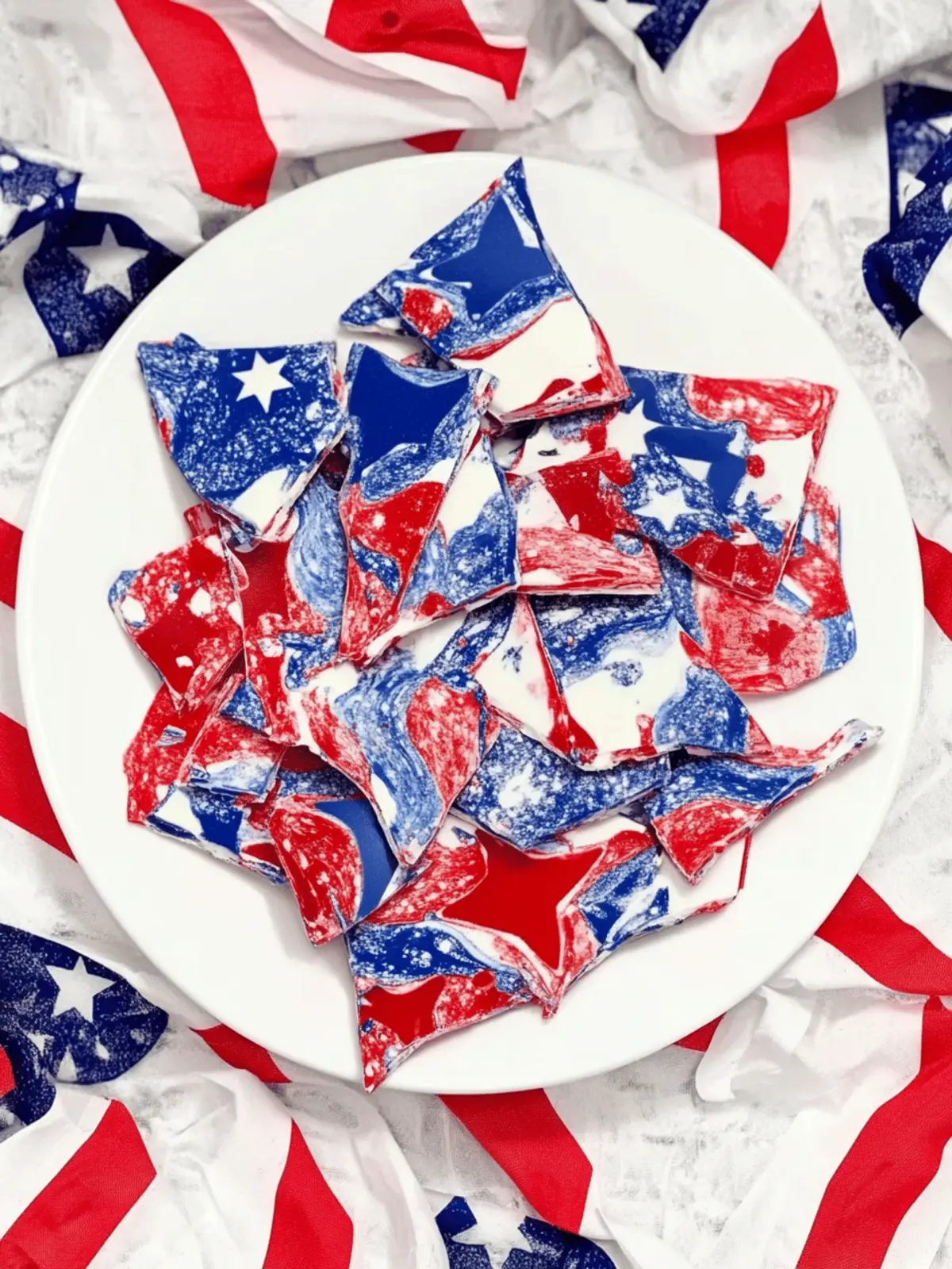 Patriotic Candy Bark