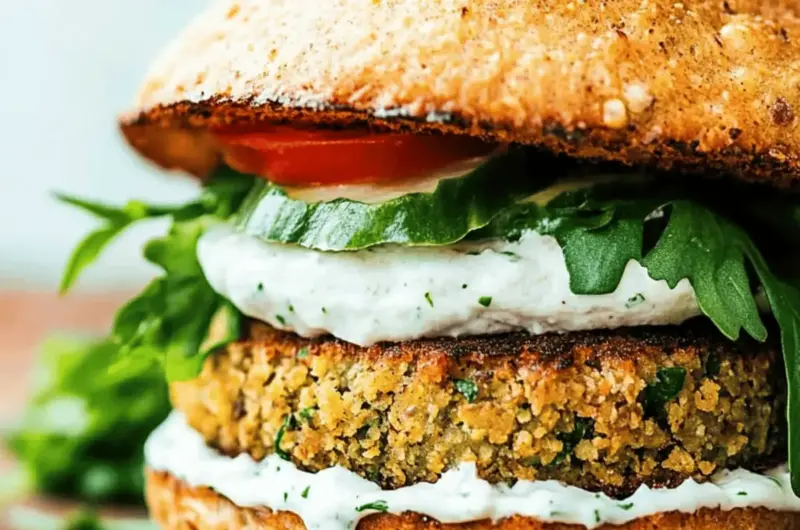 Ultimate Falafel Burger Recipe for Flavor-Packed Comfort! 1 Falafel Burger